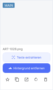 Eine Bildkachel mit ihren Werkzeugen